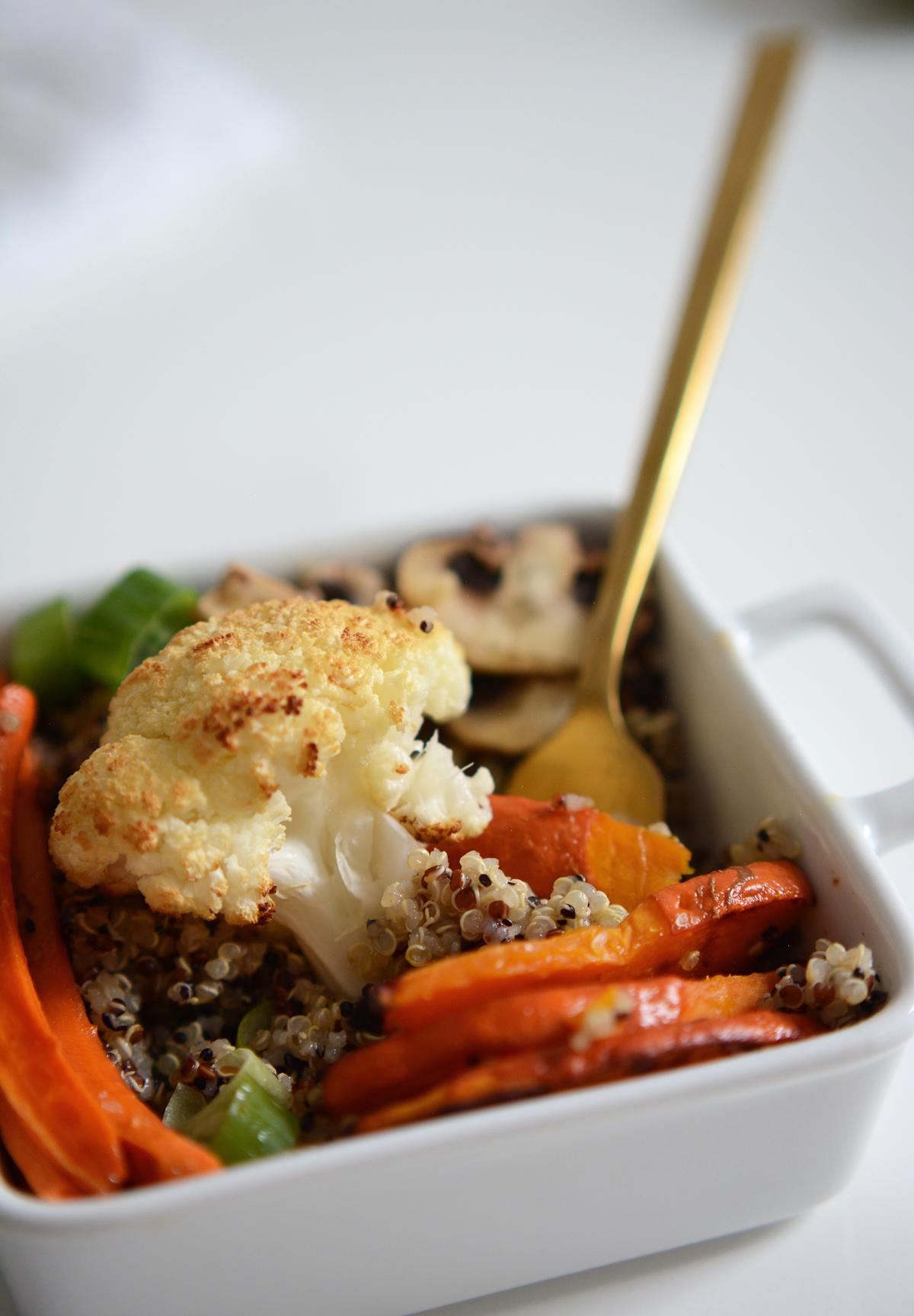 Herbstliche Quinoa-Bowl (vegan) | Pixi mit Milch