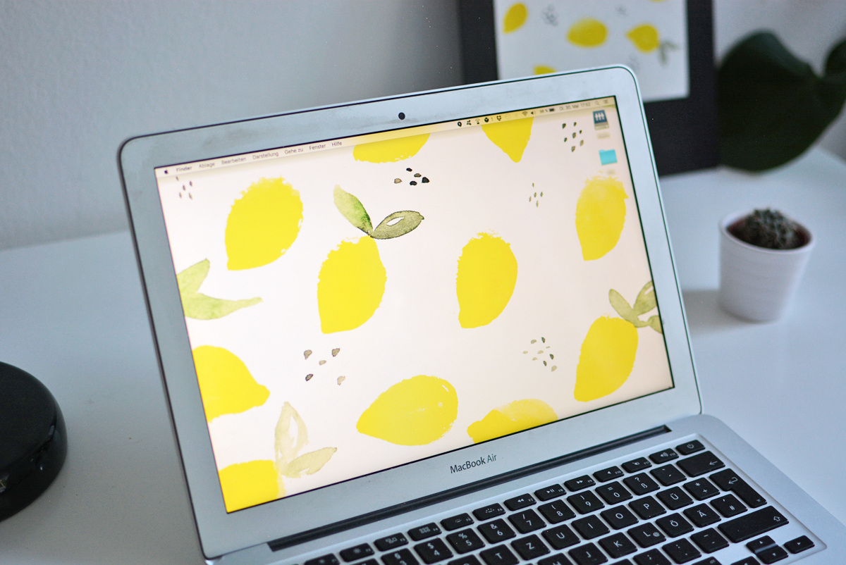 Lemon Wallpaper | Pixi mit Milch