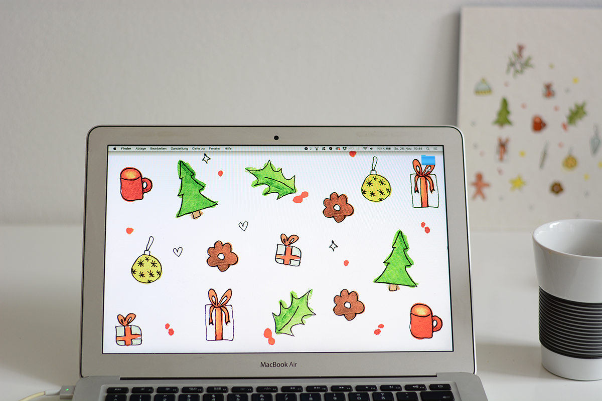 Christmas Essentials Wallpaper | Pixi mit Milch