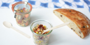 Kichererbsen-Salat | Pixi mit Milch