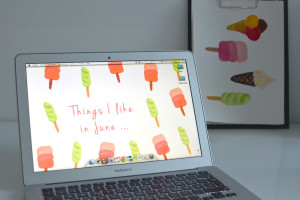 Wallpaper with popsicles | Pixi mit Milch