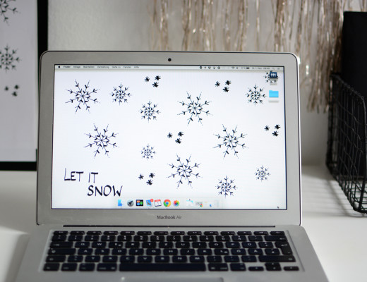 Wallpaper-Snowflakes | Pixi mit Milch