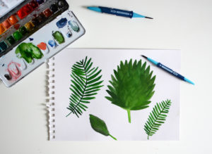 Palm Leaves zeichnen | Pixi mit Milch