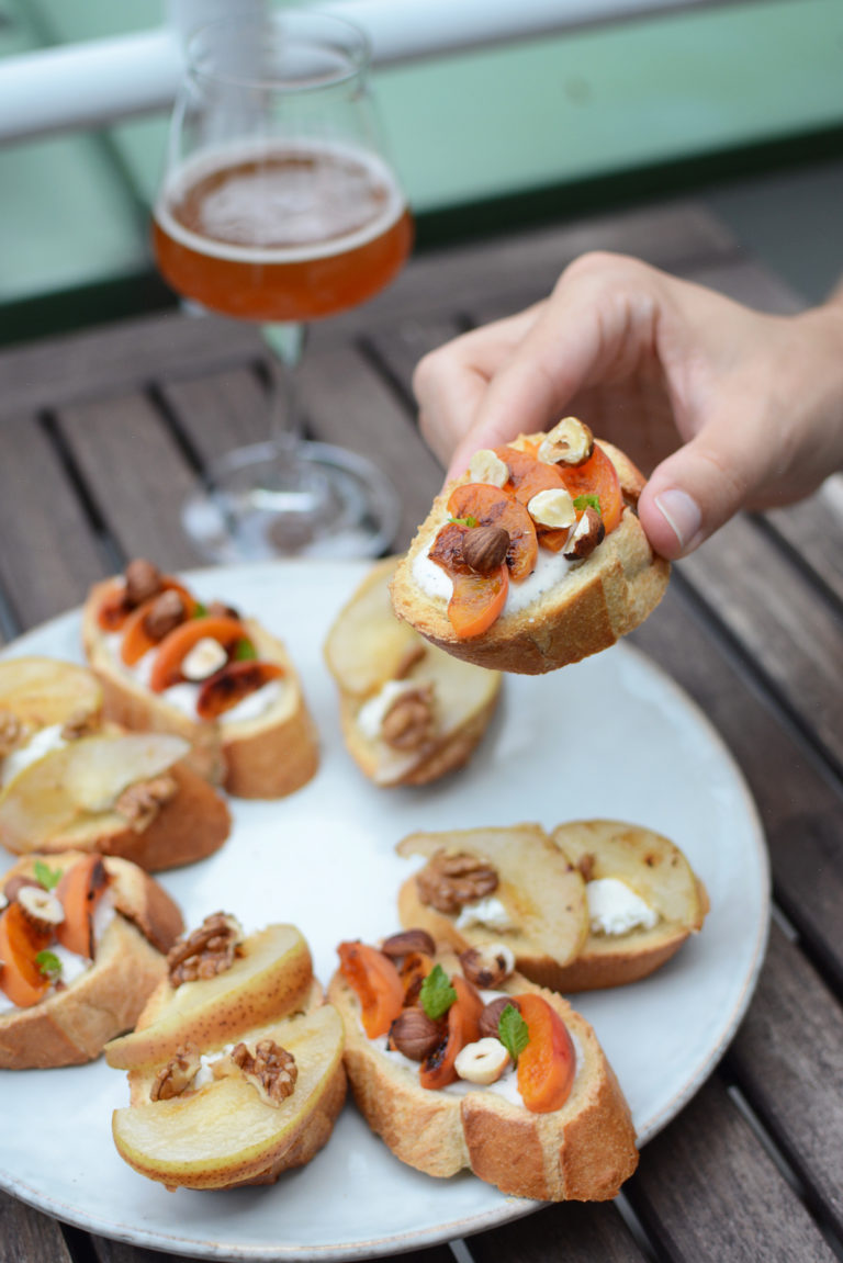 Rezept: Zweierlei fruchtige Crostini - Pixi mit Milch