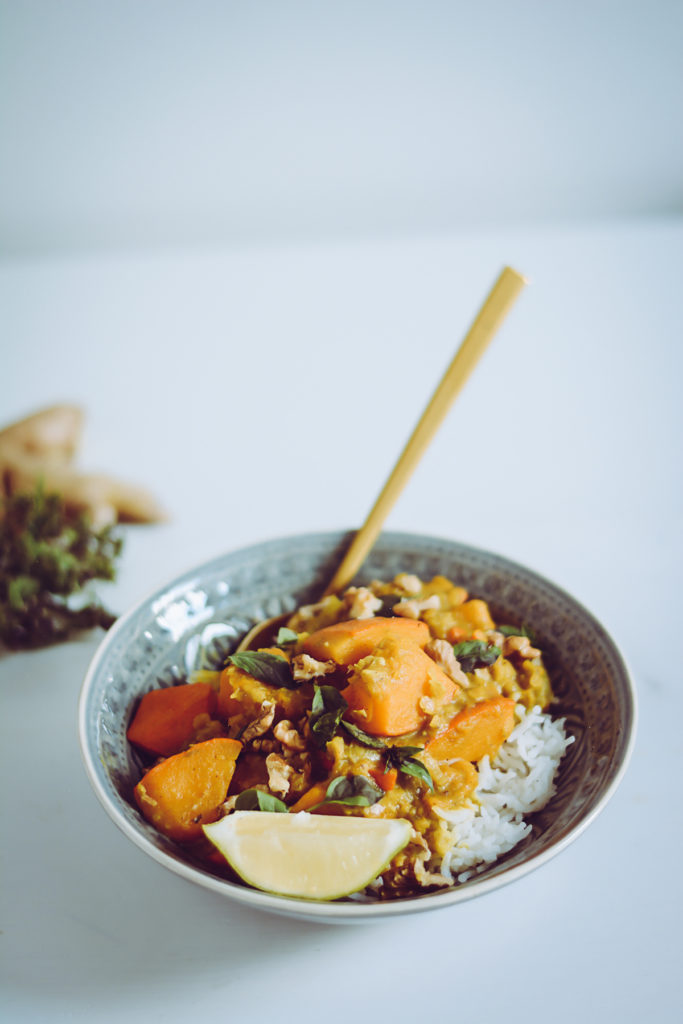 Rezept: Kürbis-Curry (vegan) - Pixi mit Milch
