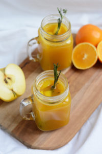 Orangen-Apfel-Punsch | Pixi mit Milch